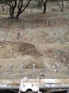Obra hidráulica con maquinaria