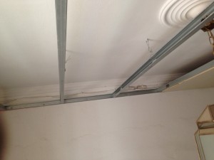 Colocación de techo de Pladur