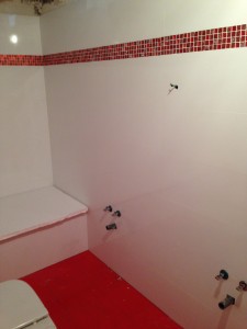Obra de cuarto de baño. Fontanería y electricidad