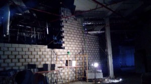 Muro construido con bloques de hormigón tipo alemán