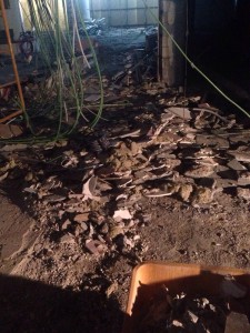 Trabajo de demolición en Málaga