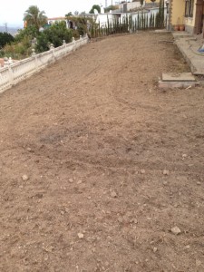 Preparación de terreno. Trabajo de jardinería en Málaga