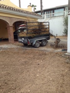 Mantenimiento de jardines. Preparación de terreno